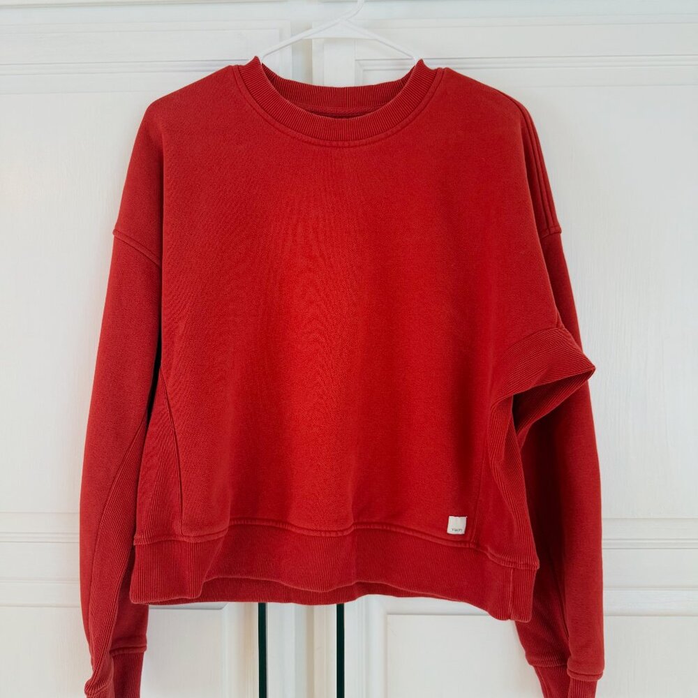 Vuori Restore Rib Crew – Scarlet – Medium